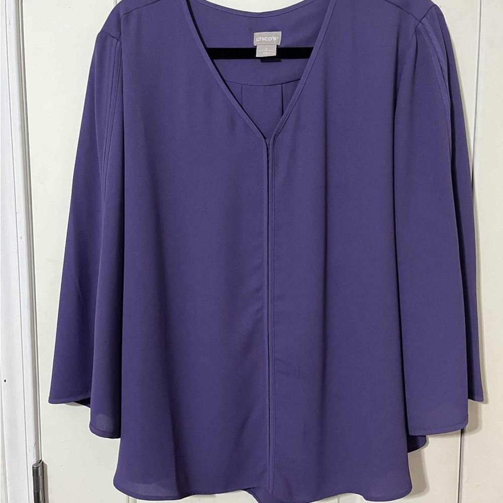 Chico's Elegant Purple Blouse